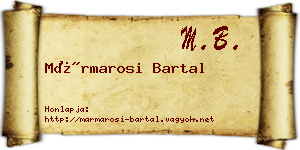 Mármarosi Bartal névjegykártya